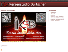 Tablet Screenshot of kerzenstudio-burtscher.at